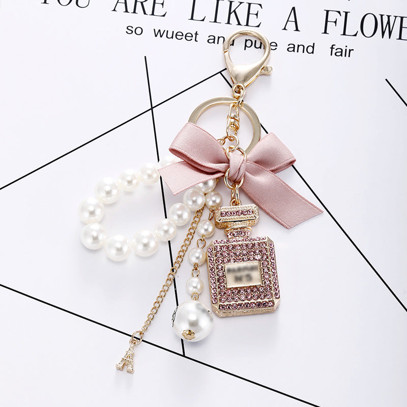 Wholesale Butterfly Pearl Zinc Alloy Keychains